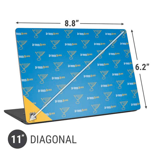 NHL St. Louis Blues Pattern Universal Laptop 11in (8.8 x 6.2in) Skin